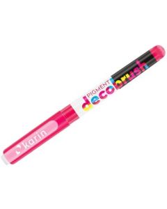 Karin Pigment DecoBrush Acrylic Marker - Brush Tip - Poppy (199U)