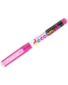 Karin Pigment DecoBrush Acrylic Marker - Brush Tip - Cerise (211U)