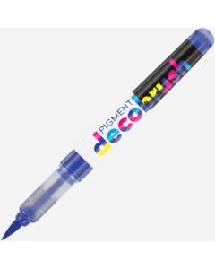 Karin Pigment DecoBrush Acrylic Marker - Brush Tip - Royal Blue (2728U)