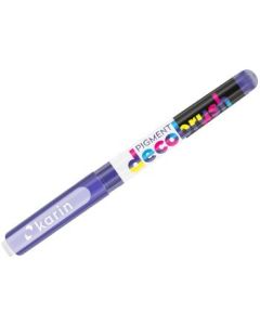 Karin Pigment DecoBrush Acrylic Marker - Brush Tip - Violet Blue (2735U)