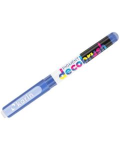 Karin Pigment DecoBrush Acrylic Marker - Brush Tip - Egyptian Blue (285U)