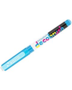 Karin Pigment DecoBrush Acrylic Marker - Brush Tip - Aegean (2915U)