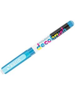 Karin Pigment DecoBrush Acrylic Marker - Brush Tip - Light Azure (2925U)