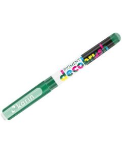 Karin Pigment DecoBrush Acrylic Marker - Brush Tip - Lush Green (3285U)