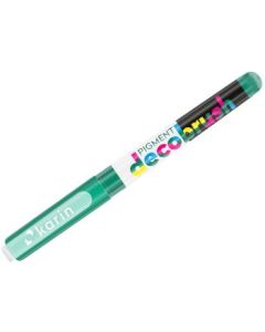 Karin Pigment DecoBrush Acrylic Marker - Brush Tip - Ocean Teal (340U)