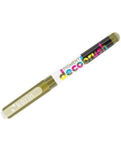 Karin Pigment DecoBrush Acrylic Marker - Brush Tip - Curry (3985U)