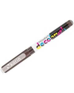 Karin Pigment DecoBrush Acrylic Marker - Brush Tip - Sepia (477U)