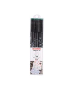 Snowman Calligraphy Pens - Green - 2.0 - Pack of 3