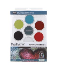 PanPastel Colors Ultra Soft Artist's Painting Pastels, Exploring Mixed Media 1 with Donna Downey - 7 Assorted Colours