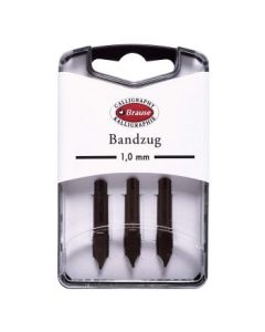 Brause Calligraphy Nibs - Bandzug - Size 1 MM - Box of 3