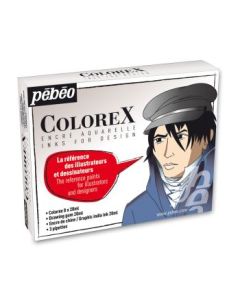 Pebeo Colorex Watercolour Inks - Colorex Illustrator Kit