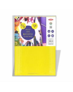 Anupam Coloured Paper A4 120 GSM, Polypack of 6 Assorted Colours 50 Sheets