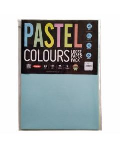 Anupam Pastel Colour Paper A3 160 GSM, Polypack of 5 Assorted Colours 25 Sheets