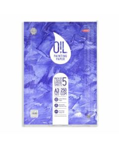 Anupam Oil Painting Paper 250 GSM Linen Emboss Natural White Paper