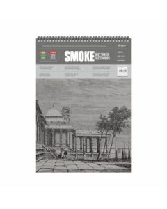 Anupam Cartridge Drawing Paper Smoke Grey Toned A3 140 GSM Optimal Coarse Texture, WireO Bound of 50 Sheets