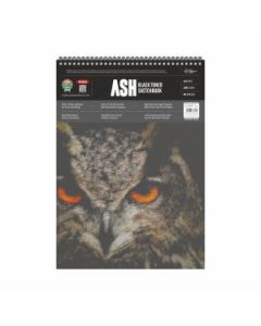 Anupam Cartridge Drawing Paper Ash Black Toned A3 180 GSM Optimal Coarse Texture, WireO Bound of 20 Sheets