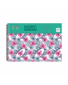 Anupam Ivory Sketchbook Bright White Paper A3 200 GSM Smooth Surface, WireO Bound of 20 Sheets