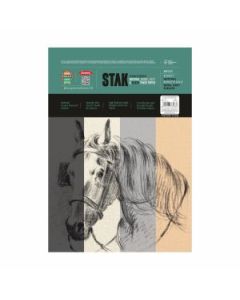 Anupam Stak A4 140 GSM + 180 GSM Toned Paper, Optimal Coarse Textured Surface, Wire-O Bound 40 Sheets