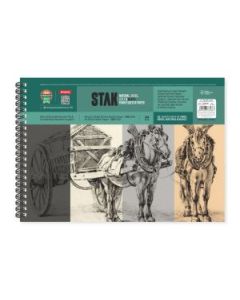 Anupam Stak A4 140 GSM + 180 GSM Toned Paper, Optimal Coarse Textured Surface, PolyPack of 10 Sheets