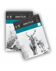 Anupam Amateur Sketch Book A3 (16.5 x 11.8") 100 GSM Natural Shade Medium Texture, Spiral Bound of 25 Sheets