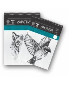 Anupam Amateur Sketch Book B4 (9.8 x 14") 100 GSM Natural Shade Medium Texture, Spiral Bound of 25 Sheets