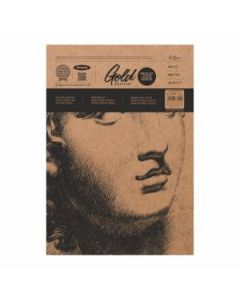 Anupam Gold Edition Artist Drawing Book Natural Shade A4 300 GSM Optimal + Smooth Texture, Polypack of 10 Sheets