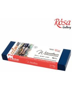 ROSA Gallery Professional Watercolour "DOGAN ART" - Metal Case - Set of 14 Full Pans