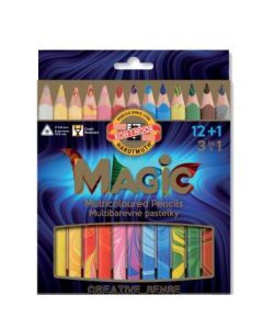 Koh-I-Noor Magic Artist's Multicoloured Pencils - Set of 12+1 Assorted Colours