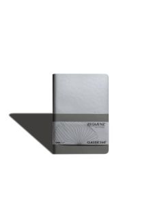 Zequenz Classic 360 - Basic+ Collection - Hard-Bound Soft Silver-Grey Cover - Blank + Squared Grid A5 (14.5 x 21 cm) - White Premium Paper - 70 GSM - Notebook of 200 Sheets