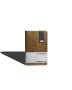 Zequenz Classic 360 - Galaxy Collection - Hard-Bound Soft Matte Gold Cover - Blank A5 (14.5 x 21 cm) - White Premium Paper - 70 GSM - Notebook of 128 Sheets