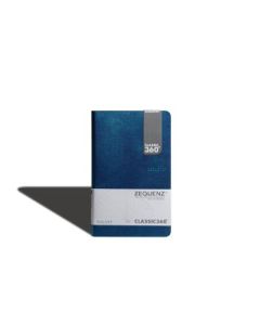 Zequenz Classic 360 - Galaxy Collection - Hard-Bound Soft Blue Cover - Blank A5 (14.5 x 21 cm) - White Premium Paper - 70 GSM - Notebook of 128 Sheets