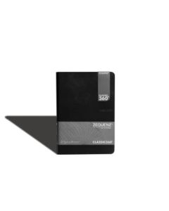 Zequenz Classic 360 - Signature Series Collection - Hard-Bound Soft Black Cover - Blank A5 (14.5 x 21 cm) - White Premium Paper - 100 GSM - Notebook of 140 Sheets