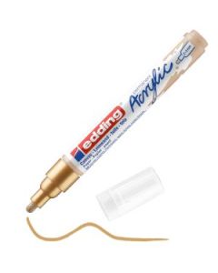 Edding 5100 Acrylic Paint Marker - Rich Gold (924) Medium Round Tip (2 - 3 MM)