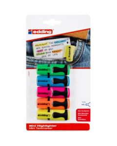 Edding 7 Mini Highlighter Pen - Blister Pack of 5