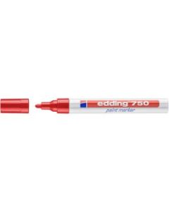 Edding 750 Gloss Paint Marker - Red (002) Broad - Round Nib (2 - 4 MM)