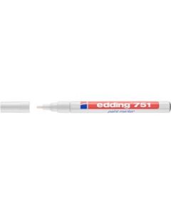 Edding 751 Gloss Paint Marker - White (049) Medium - Round Nib (1 - 2 MM)