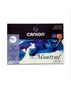 Canson Montval 185 GSM A4 Polypack of (10 + 4) Fine Grain Sheets