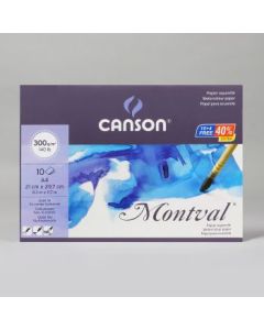 Canson Montval 300 GSM A4 Polypack of (10 + 4) Fine Grain Sheets