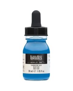 Liquitex Professional Acrylic Ink - Fluorescent Blue (984) - Bottle of 30 ML