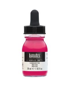 Liquitex Professional Acrylic Ink - Fluorescent Pink (987) - Bottle of 30 ML