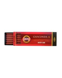 Koh-I-Noor Gioconda Artists' Drawing Chalks - Sepia Russet - Pack of 6