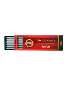 Koh-I-Noor Gioconda Artists' Metallic Coloured Lead - Silver - Pack of 6