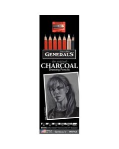 General's "The Original" Charcoal Drawing Pencils - Art Set of 8 Pieces