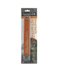 General's "The Original" Charcoal Pencil Kit - Art Set of 5 Pieces