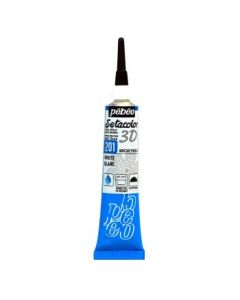 Pebeo Setacolor 3D Brod'Perle Fabric Paint - 20 ml tube - White (201)