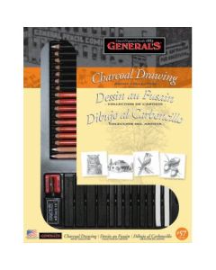 General's Charcoal Drawing Artist Collection - Art Set of 32 Pieces