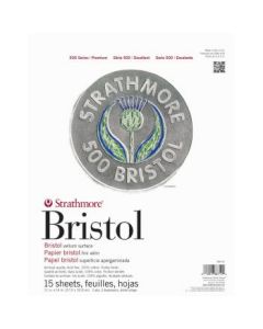 Strathmore 500 Series Bristol Extra White 2-Ply 100% Cotton Paper