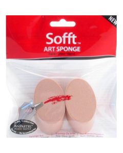 PanPastel Sofft Tools, 2 Sofft Art Sponges Angle Slice - Round