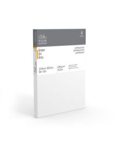 Winsor & Newton Professional White Primed Stretched Linen Canvas - Fine Grain - 430 GSM / 15.2 Oz - 22.9 x 30.5 cm OR 9" x 12"