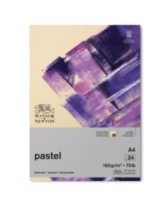 Winsor & Newton Pastel Paper - Textured + Smooth 160 GSM - A4 (21 cm x 29.7 cm or 8'' x 12'') Earth Colours Short Side Glued Pad of 24 Sheets